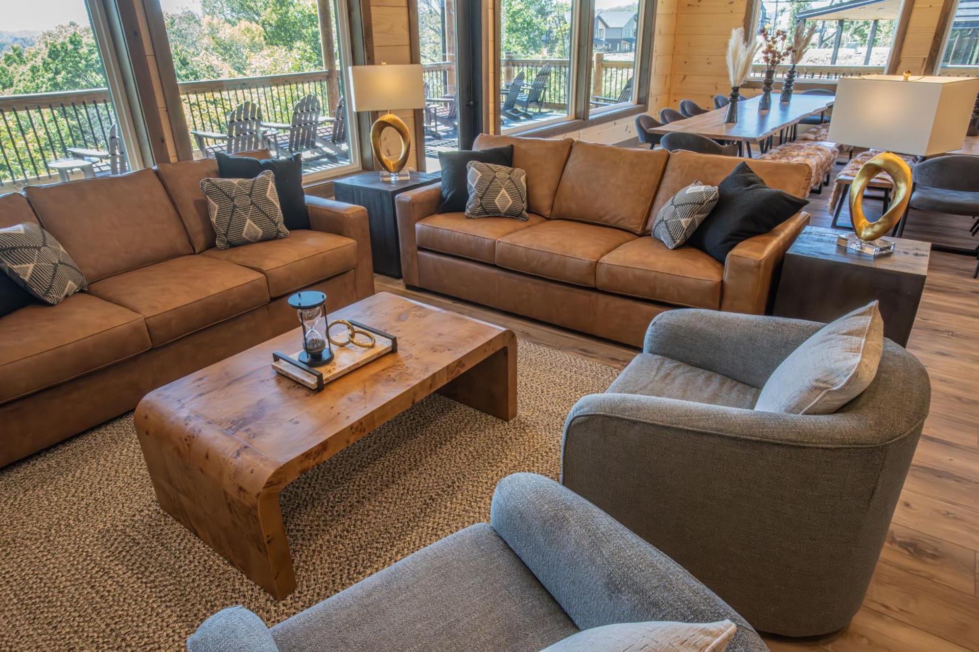 Luxury 12-Bedroom Cabin With Indoor Pool, Hot Tub & Movie Theater, Sleeps 36 Sevierville Exterior foto